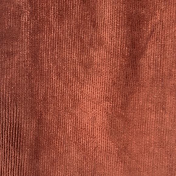 Rust Corduroy Jeans with a Button Up Fly - Picture 3 of 3